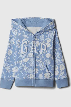 GAP Full-zip in fantasia floreale con ricamo logo, , Taglia 0-3M/46-58