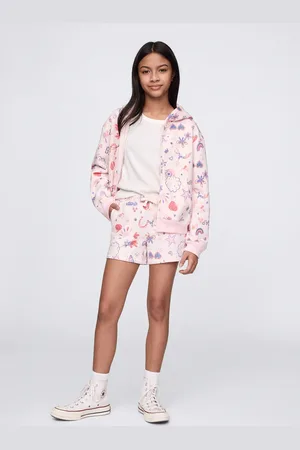 GAP Shorts rosa con coulisse e stampa all-over, Bambina, , Taglia XS/99-114