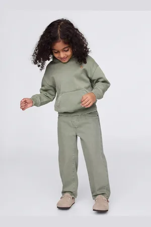 GAP Pantaloni verdi in cotone e Lyocell con coulisse, Bambino, , Taglia 18-24M/79-84