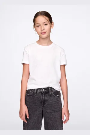 GAP T-shirt bianca in cotone, Bambina, , Taglia S