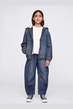 GAP Jeans denim balloon fit cinque tasche, Bambina, , Taglia 6Y/114-124