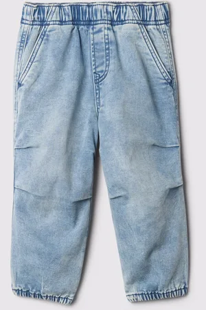 GAP Jeans denim pull-on effetto acid wash, Bambino, , Taglia 12-18M/74-79