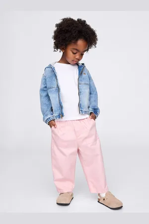 GAP Pantaloni rosa pull-on a gamba larga, Bambino, , Taglia 5Y/107-114