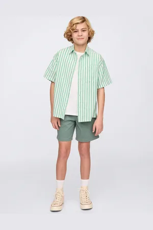 GAP Shorts verdi in cotone elasticizzato, Bambino, , Taglia M/130-137