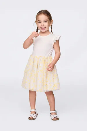 GAP Abito con gonna in tulle floreale, Bambina, , Taglia 3Y/91-99