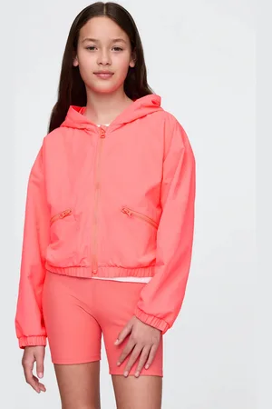 GAP Giacca leggera con cappuccio rosa, Bambina, , Taglia S