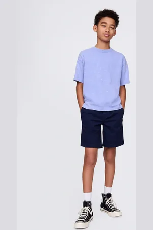 GAP Shorts blu in cotone elasticizzato, Bambino, , Taglia XS/99-114