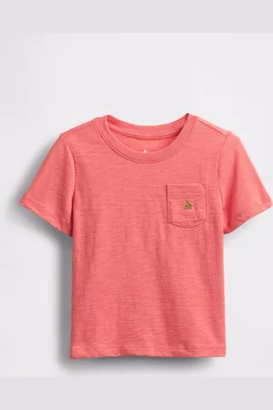 GAP T-shirt a maniche corte rosa in puro cotone, Bambino, , Taglia 12-18M/74-79