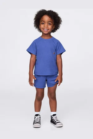 GAP Set blu con t-shirt e shorts, Bambino, , Taglia 12-18M/74-79