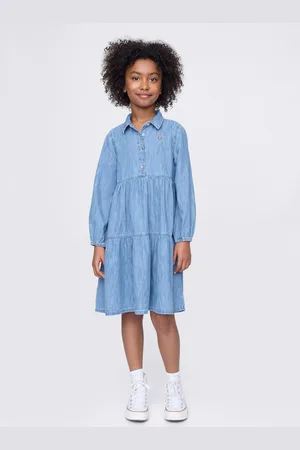 GAP Vestito in con balze, Bambina, , Taglia XS/99-114
