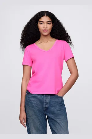 GAP T-shirt rosa a maniche corte, , , Taglia XS