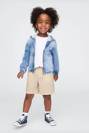 GAP Shorts beige in lino e cotone per bambino, Bambino, , Taglia 2Y/84-91