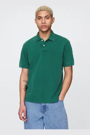 GAP Polo verde in puro cotone , , , Taglia S