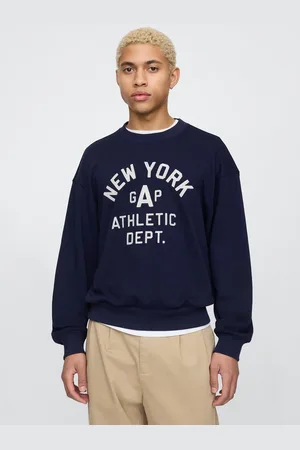 GAP Felpa blu con scritta Athletic, , , Taglia S