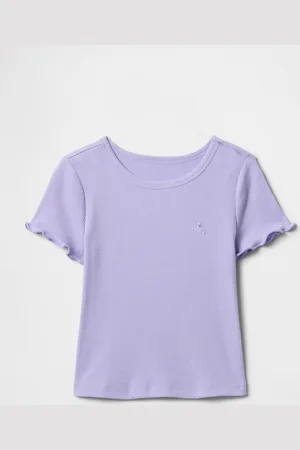 GAP T-shirt lilla a maniche corte in cotone Kids, Bambina, , Taglia 12-18M/74-79