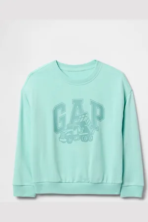 GAP Felpa azzurra con logo , Bambino, , Taglia 6-12M/69-74