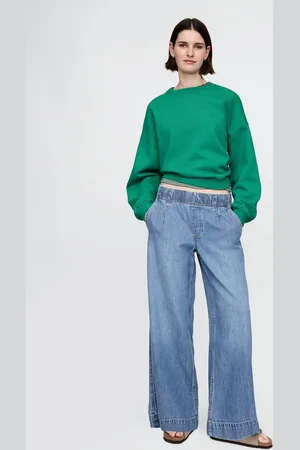 GAP Jeans a gamba larga in denim, , , Taglia XS