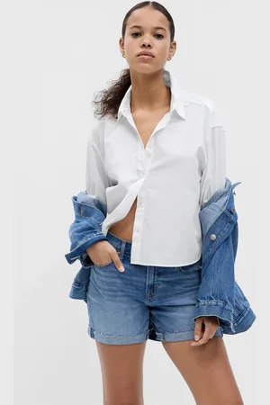 GAP Shorts girlfriend in con orlo a vivo, , , Taglia 34 REGULAR
