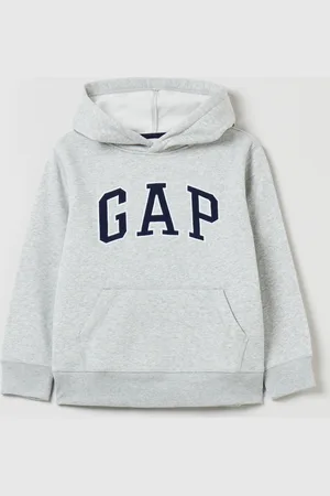 GAP Felpa con cappuccio e ricamo logo, Bambino, , Taglia XS/99-114