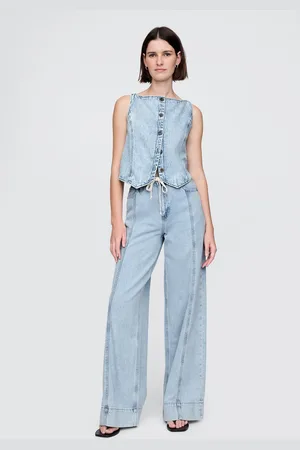 GAP Pantaloni ampi in denim chiaro , , , Taglia 34 REGULAR