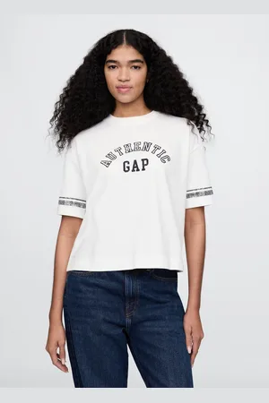 GAP T-shirt corta in cotone bianco , , , Taglia XS