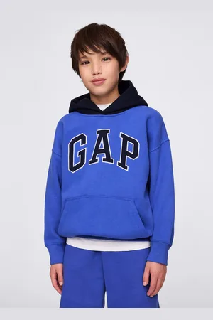 GAP Felpa con cappuccio e ricamo logo, Bambino, , Taglia XS/99-114