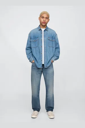 GAP Jeans blu regular in misto cotone e Lyocell, , , Taglia 32 x 30