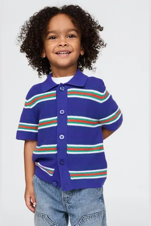 GAP Polo a righe multicolor in puro cotone, Bambino, , Taglia 12-18M/74-79