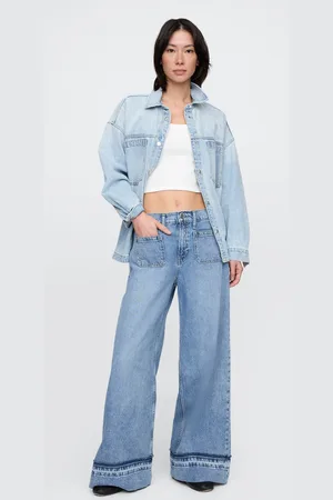 GAP Jeans a gamba larga in denim , , , Taglia 34 REGULAR