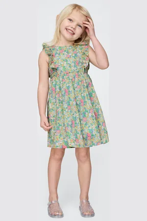 GAP Vestito con fiorellini in cotone per bambina, Bambina, , Taglia 6-12M/69-74