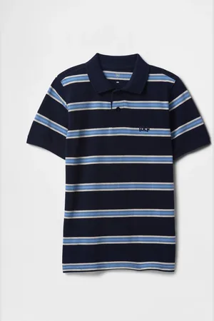 GAP Polo a righe blu e azzurro Kids per ragazzo, Bambino, , Taglia XS/99-114