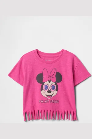 GAP T-shirt rosa Minnie con frange per bambine, Bambina, , Taglia 12-18M/74-79