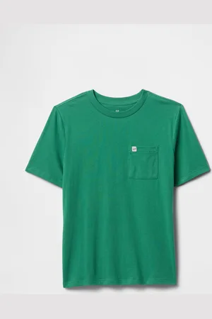 GAP T-shirt verde a maniche corte in cotone per ragazzi Kids, Bambino, , Taglia XS/99-114