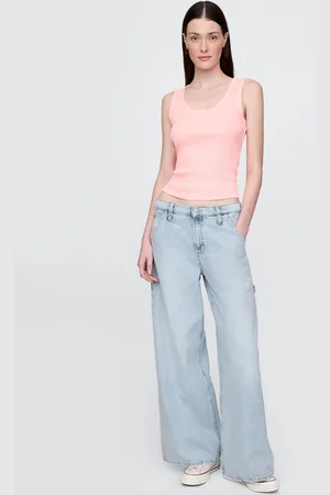 GAP Jeans a gamba larga in misto cotone e Lyocell, , , Taglia 34 REGULAR