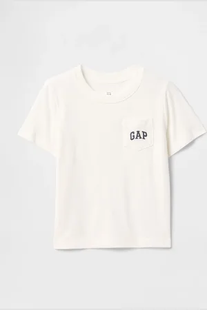 GAP T-shirt bianca a maniche corte con taschino Kids, Bambino, , Taglia 12-18M/74-79