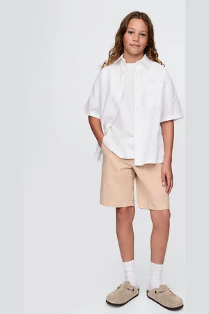 GAP Bermuda beige in lino e cotone Kids, Bambino, , Taglia XS/99-114