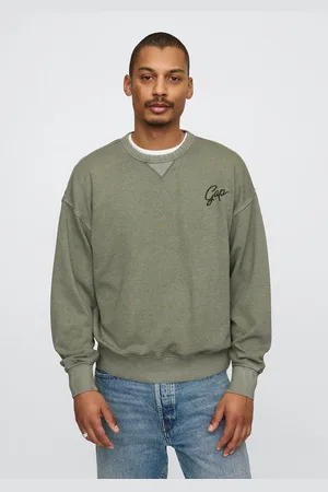 GAP Felpa verde in misto tessuto, , , Taglia XS