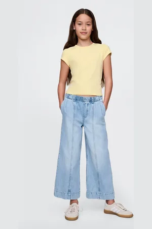 GAP Pantaloni in denim a gamba larga Kids, Bambina, , Taglia XS