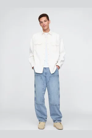 GAP Jeans blu baggy in cotone e Lyocell , , , Taglia XS