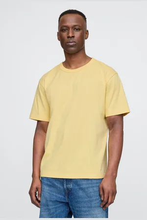 GAP T-shirt a maniche corte gialla in cotone, , , Taglia XS
