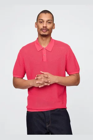 GAP Polo a maniche corte in tessuto lavorato, , , Taglia XS