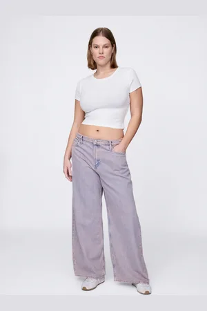GAP Pantaloni a gamba larga in cotone e Lyocell, , , Taglia 40 REGULAR
