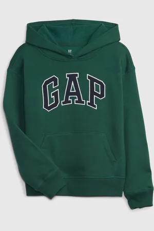 GAP Felpa con cappuccio e patch logo, Bambino, , Taglia XL/145-152