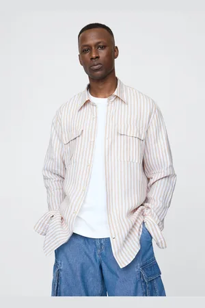 GAP Camicia a righe beige e rosa, , , Taglia S