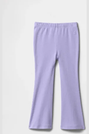 GAP Pantaloni a zampa in tessuto elasticizzato lilla, , Taglia 18-24M/79-84