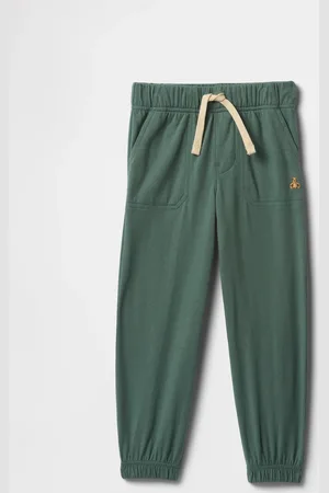 GAP Pantaloni jogger verdi con elastico in vita e tasche, , Taglia 6-12M/69-74
