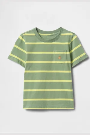 GAP T-shirt sfumata verde lime a girocollo, , Taglia 12-18M/74-79
