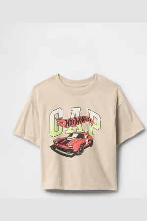 GAP T-shirt beige con fantasia Hot Wheels, , Taglia 6-12M/69-74