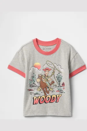 GAP Maglietta grigia con stampa Woody, , Taglia 12-18M/74-79