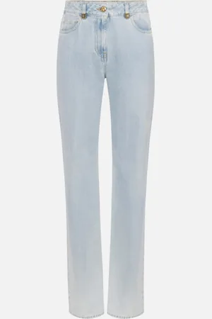 Elisabetta Franchi JEANS A PALAZZO CON DETTAGLIO LOGO